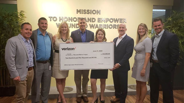 Wounded warriora donation