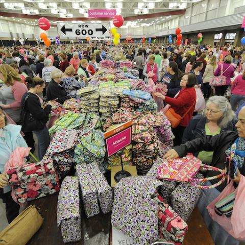 A Sea of Paisley at Indiana's Vera Bradley Outlet Sale: From Twitter Fan  Banners to Snapchat Shares, Featured News Story
