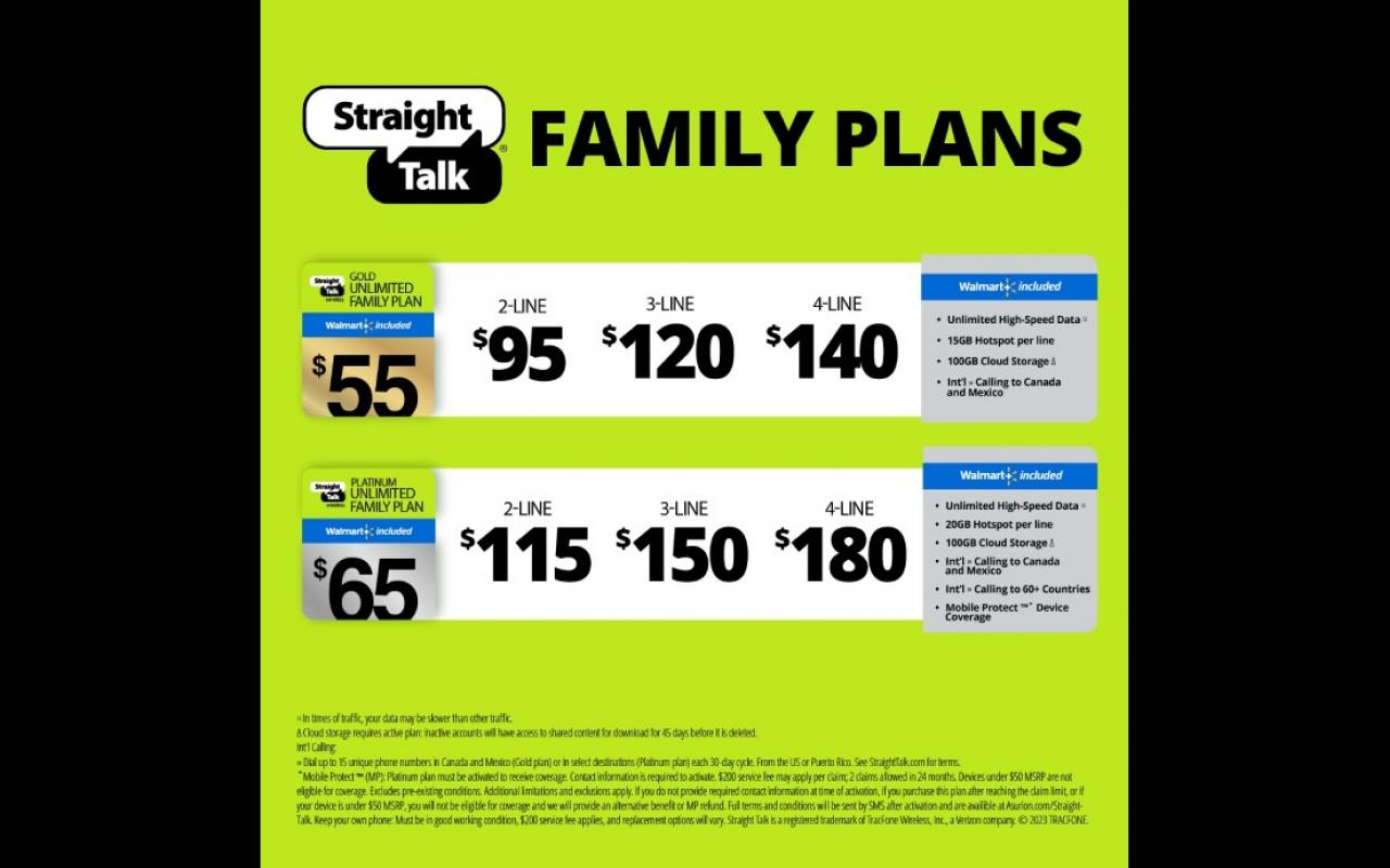 Customers call and Straight Talk answers with new family plan