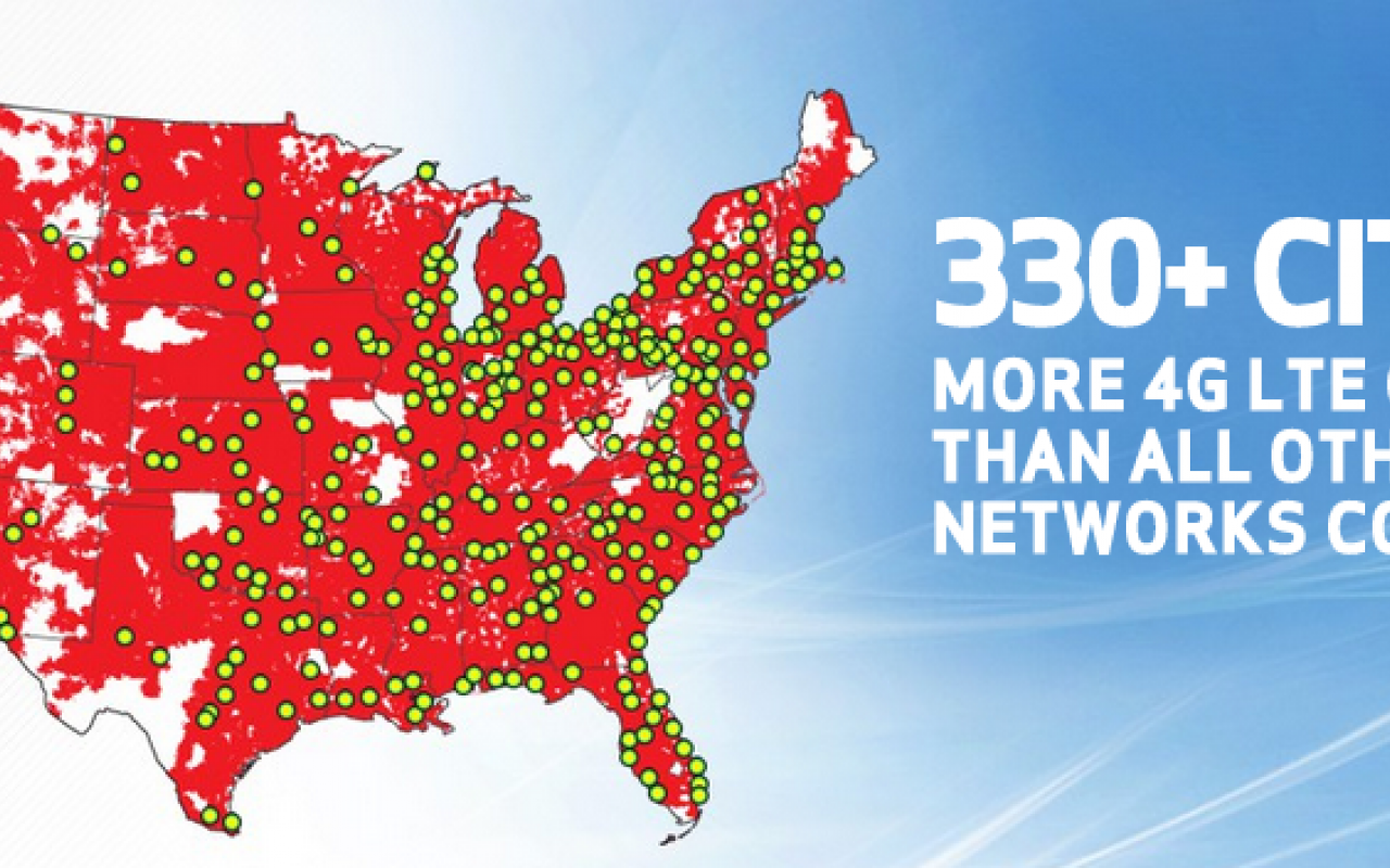 Verizon Wireless Network Map