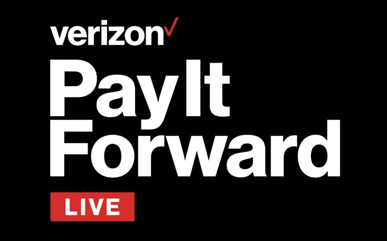 Pay it Forward Live News Release Verizon bilde