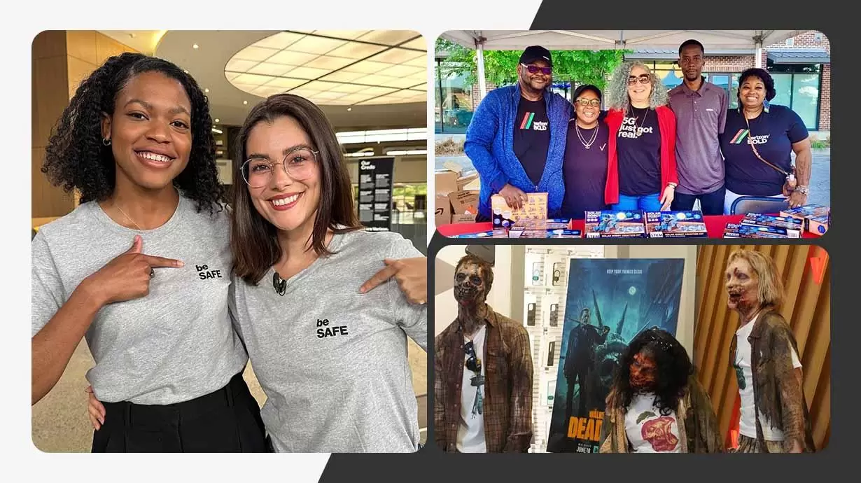 Zombies invaded the Verizon store!