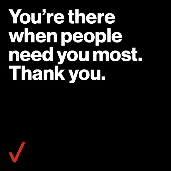 You're there when people need you most card for download You're there when people need you most card for download