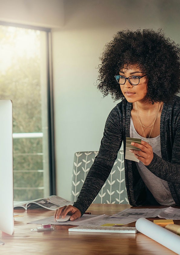 future of work reimagining business usual woman coffee desk SM