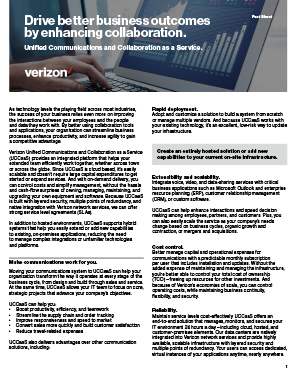 Unified Communications and Collaboration as a Service Factsheet
