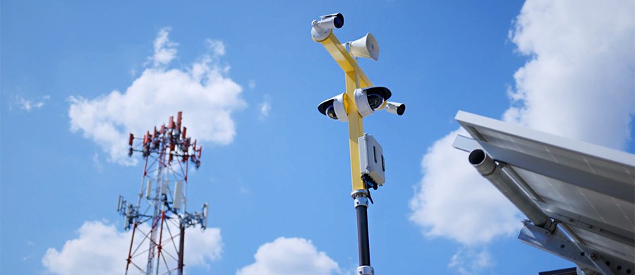 Prosegur Watchtower technology that includes multiple security camera systems