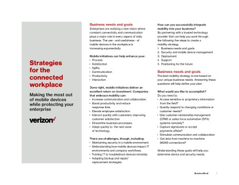 Strategies for the Connected Workplace