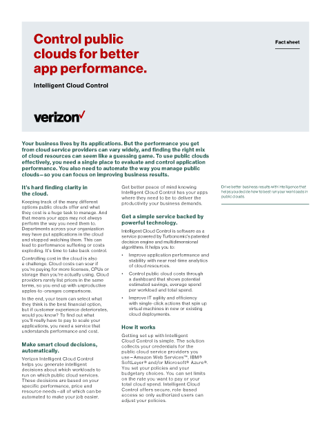 Control public clouds for better app performance.