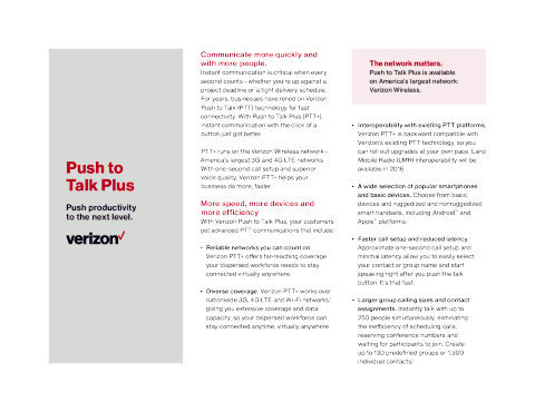 Push to Talk Plus Factsheet