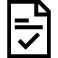 Paper with checkmark