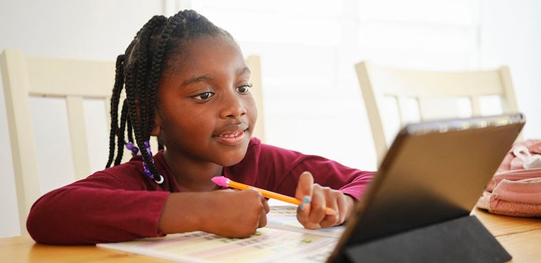 girl elementary school work home short