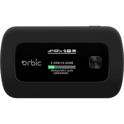 verizon orbic speed jetpack 4g lte black orb400lbvzrt