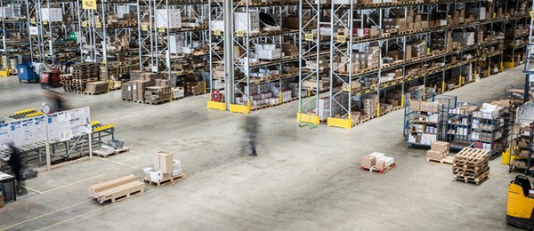 Warehouse filled with boxes