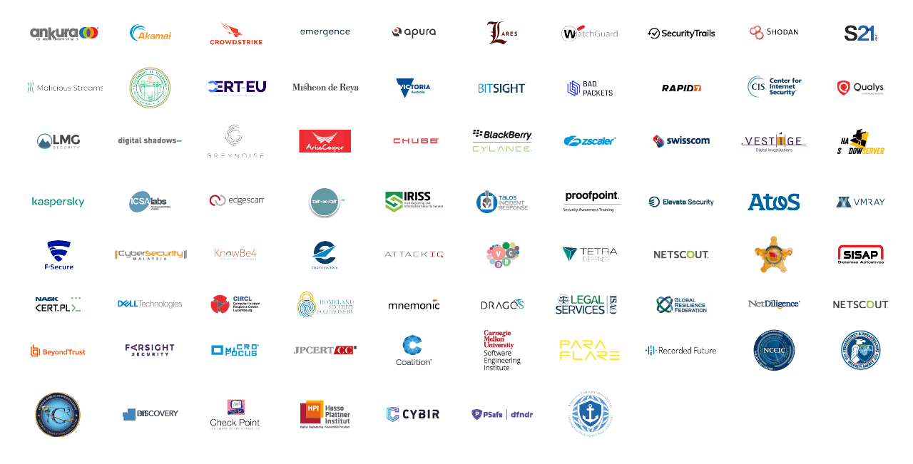 2021 Data Breach Investigations Report contributing organizations