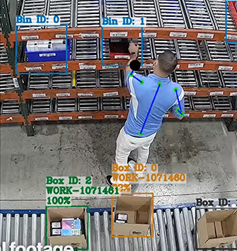 man in warehouse at shelves