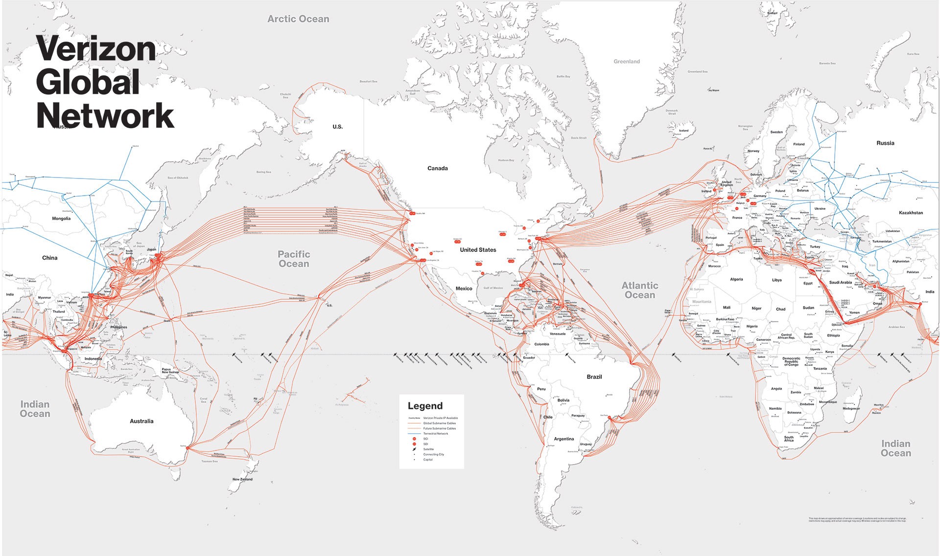 Verizon Global Map