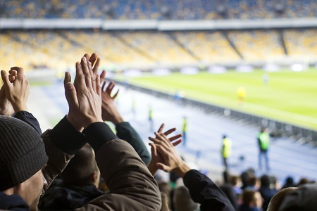 Fans cheering
