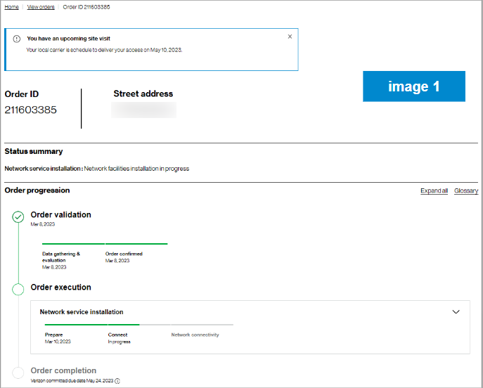 VEC Support Check your order status