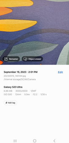 OS 14 and One UI 6 Gallery screenshot