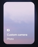 Samsung Galaxy OS 14 Custom Camera Widget screenshot