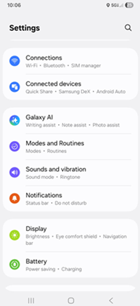 Samsung Galaxy OS 15 Writing Assist screenshot