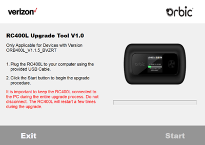 Orbic Speel Tool Set Up Step 5 screenshot