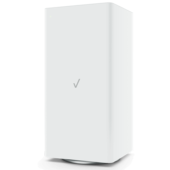 Front angle view of Verizon Router.
