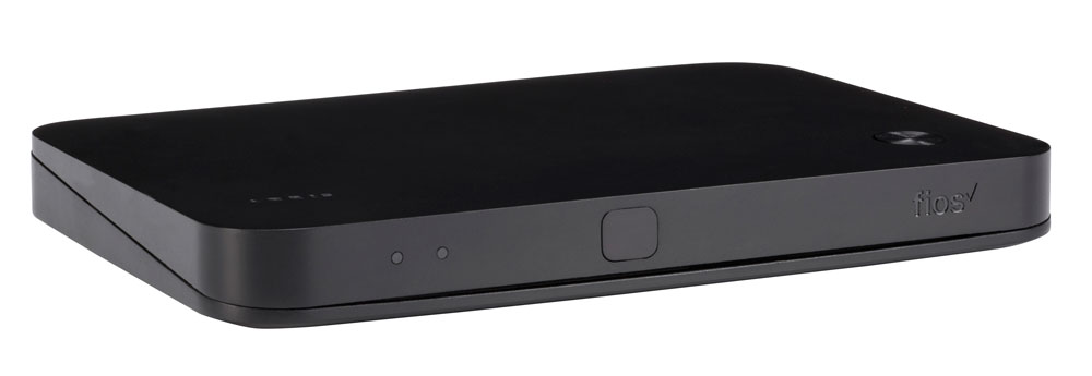 Fios TV One Mini Media Server - black box about 5 inches by 4 inches by 1 inches