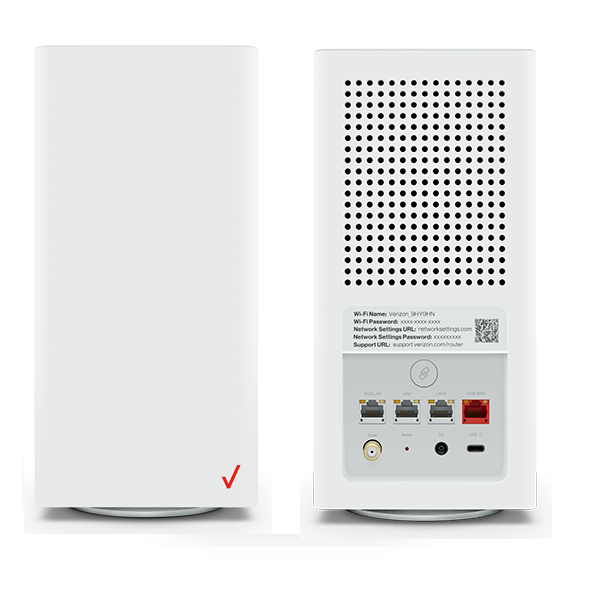 Fios Home Router front and rear view